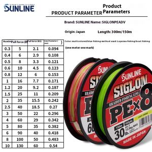 Japonais SUNLINE Sangase Shigerong SIGLON Ligne PE lisse <span class=keywords><strong>Hercules</strong></span> Luya 150 m Ligne flottante vert vif - Product Image 2