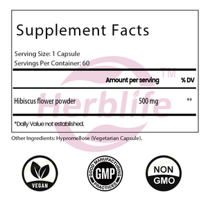 Cápsulas de Hibisco de Marca Privada OEM ODM - Polvo de Flor de Hibisco para Antioxidantes, Apoyo a la Piel y Digestión, Vegano y Sin OMG - Product Image 4