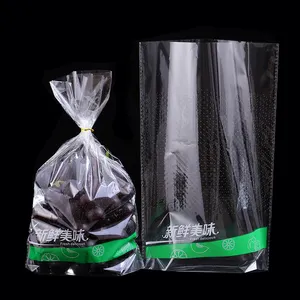 Customized Printed Lettuce Bag Fruit And Vegetable Bag With Micro Perforated Fresh Vegetable Packaging Bag