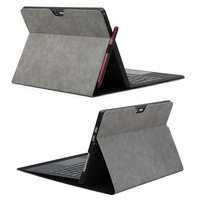 Étuis de protection pour tablette Microsoft Surface série Pro10/Go4 - Housse de support en cuir ultra-fin Pro 9 8 7