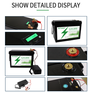 Batterie au phosphate de fer et de lithium LiFePO4 <span class=keywords><strong>RITANO</strong></span> 12V 12.8V 300Ah pour utilisation en camping-car et en marine avec JBD BMS Garantie de 5 ans - Product Image 2