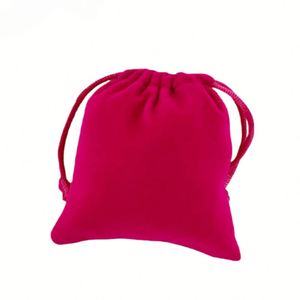 Pochettes en velours personnalisables avec cordon de serrage, sacs cadeaux en tissu floqué anti-poussière pour bijoux, colliers, bracelets et bagues - Product Image 3