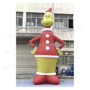 20feet Tall Giant Xmas <strong>Inflatable</strong> Christmas <strong>Grinch</strong> for Christmas Yard Decoration <strong>Inflatable</strong> Green Monster <strong>Grinch</strong> - Product Image 2