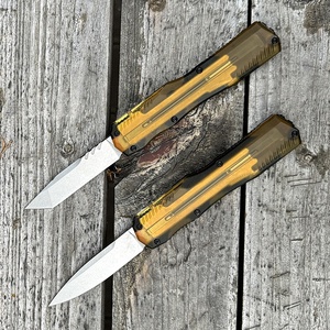 <span class=keywords><strong>Couteau</strong></span> OK-5950 3.45" en acier MagnaCut Super avec curseur de pouce D/A, manche Ultem noir et aluminium, pour poche, tactique, EDC - Product Image 1
