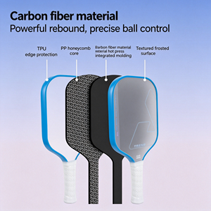 Raqueta de pickleball de fibra de carbono Toray T700 de calidad premium con núcleo de panal de abeja de 16 mm para potencia y control de spinning extremo. - Product Image 6