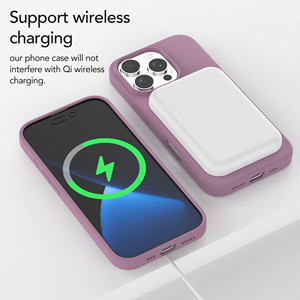 Funda de silicona Soonleader para iPhone 16 Pro, funda de teléfono para iPhone 15 <span class=keywords><strong>Plus</strong></span>, funda de teléfono móvil de Color puro - Product Image 5