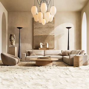 Modern Five-Star <b>Hotel</b> Lobby Sofa Set Home Living Room <b>Furniture</b> Set Luxury Villa Living Room Sofa Resort Living Room Sofa Set - Product Image 5