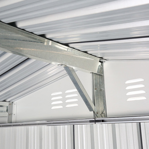 Vente <span class=keywords><strong>en</strong></span> gros de remise de <span class=keywords><strong>garage</strong></span> <span class=keywords><strong>en</strong></span> métal beige pour outils <span class=keywords><strong>Toit</strong></span> replié Stockage extérieur pour bâtiment de jardin <span class=keywords><strong>Bois</strong></span> traité sous pression pour stationnement de voiture - Product Image 4