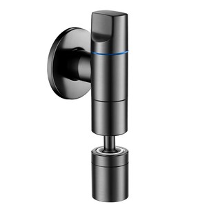 Robinet mural monocommande eau froide 20 mm en alliage à activation par levage pour lavabo de salle de bain - Product Image 1