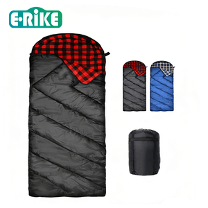 <span class=keywords><strong>Sac</strong></span> <span class=keywords><strong>de</strong></span> <span class=keywords><strong>couchage</strong></span> d'hiver extra large à capuche E-RIKE, doublure en flanelle, imperméable, pour le camping, pour adultes - Product Image 1