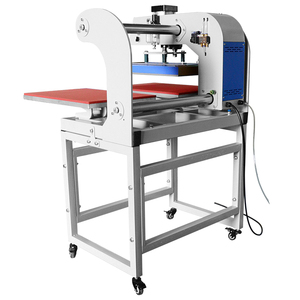 Presse à chaud pneumatique en aluminium à deux postes 2000W 220V, taille personnalisée, équipement de repassage et de lavage pour T-shirts, supporté par l'usine - Product Image 1