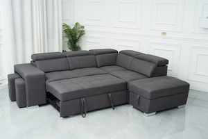 Canapés Convertibles Confortables Longueur Extensible Gain de Place Pliables Prêts à Expédier Grand <span class=keywords><strong>Lit</strong></span> Tissu Pliant Moderne - Product Image 6