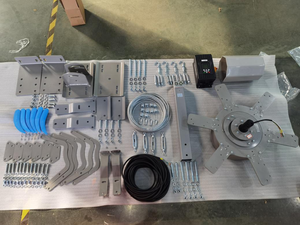 Ventiladores de Techo Industriales Gigantes de Alta Calidad y Bajo Consumo Energético, Motor PMSM de 1.1kw, 7.3m (24 pies), Aluminio, Silenciosos (38dB), Táctiles - Product Image 4