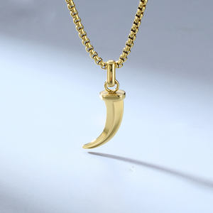 Collier pendentif <span class=keywords><strong>en</strong></span> acier inoxydable vintage punk viking, <span class=keywords><strong>dent</strong></span> de tigre, griffe de loup, bijoux de mode pour hommes, fabricant <span class=keywords><strong>en</strong></span> gros - Product Image 6