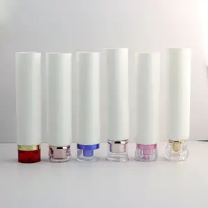 New Arrival Luxury 100ml Cosmetic Containers Soft Plastic Eye Cream Tube With Lid Empty Packaging For Cosmetics