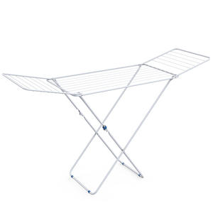 WIREKING折りたたみ式Xタイプ18m3折りたたみ式乾燥ランドリーラック床の衣類を乾燥させるためのスタンディング衣類ラック - Product Image 1