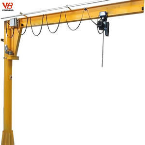 अंत लोड फ्लैट शीर्ष टॉवर मंजिल आधार चल slewing तय स्तंभ प्रकार ब्रैकट घूर्णन एकल बूम पाल क्रेन - Product Image 4