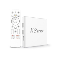 NOUVEAU Boîtier TV Android 14 XS97 RK Quad Core 4K Ultra HD Lecteur Multimédia WiFi 6 BT Commande Vocale Boîtier TV en Streaming