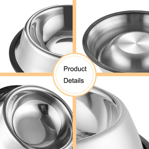 Modern Multicolored Waterproof Non Slip Stainless Steel Pet Cat <strong>Dog</strong> Food <strong>Bowl</strong> for Cats - Product Image 5