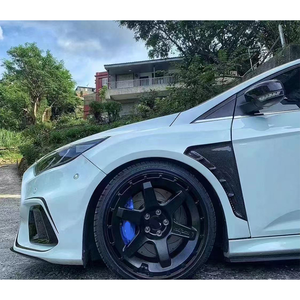 บังโคลนหน้าแบบมีช่องระบายอากาศ ทำจากคาร์บอนไฟเบอร์ / ไฟเบอร์กลาส / คาร์บอนผสม สำหรับรถฟอร์ด โฟกัส MK3 <span class=keywords><strong>ST</strong></span> / RS - Product Image 3