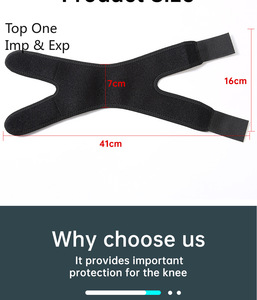Top One de alta calidad, abierto, ajustable, Flexible, banda de rótula, cinturón de soporte de rodilla, correa de rodilla de rótula para protección - Product Image 6