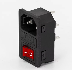 KCD1 10A 250V 3 broches LED interrupteur à bascule prise d'alimentation pour carte Sim AC prises de courant montées <span class=keywords><strong>sur</strong></span> panneau avec prise d'extension de type fusible - Product Image 2