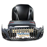 Versión Mejorada de Nuestro Kit Más Vendido, para Audi A8 Facelift, Parachoques Delantero y Trasero, Faros LED, Parrilla, Alerón Trasero, Duradero y Robusto