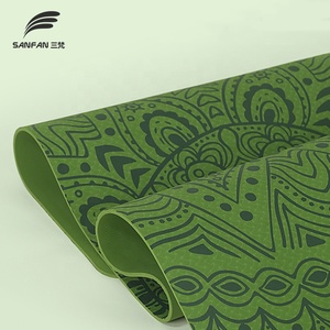 SANFAN Compre una estera de <span class=keywords><strong>yoga</strong></span> Estera de ejercicio antideslizante Nuevo diseño No tóxico Impresión de pantalla completa TPE Fitness <span class=keywords><strong>Mat</strong></span> 6MM de espesor - Product Image 3