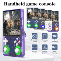 Console de jeu portable R36 Ultra 64 Go 20000+ jeux WiFi Open Source Linux Écran 4 pouces Lumière RVB Lecteur de jeux vidéo rétro R36S