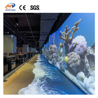 Proyección 3D inmersiva Proyector de suelo de pared interactivo Restaurante Hotel Software de sistema de proyección de mapeo inmersivo