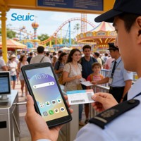 Escáner de Código de Barras Android Resistente CRUISE2, Lector de Mano PDA