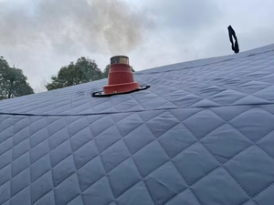 Sauna Portátil Cuadrada Móvil para Exteriores, Moderna Sauna de Invierno, Tienda de Sauna Personalizable con Orificio para Chimenea - Product Image 4