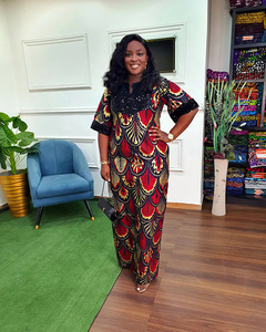 Abiti 2024 donna tradizionali <span class=keywords><strong>con</strong></span> stampa floreale caftano Abaya abito lungo - Product Image 5