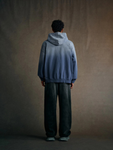 कस्टम 480 जीएसएम कपास अधिक आकार के हुडी अचार परेशान विंटेज शैली हेवीवेट जम्पर धोया तकनीक - Product Image 4