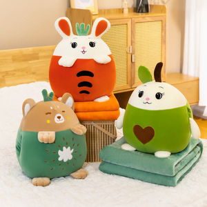 Dễ Thương Động Vật Loạt 3 Trong 1 Tay Ấm Hơn Gối Trẻ Em Quà Tặng Văn Phòng Gối Thỏ Búp Bê Sang Trọng Đồ Chơi Điều Hòa Không Khí Chăn Gối - Product Image 6