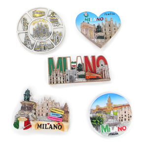 Imanes de nevera de resina 3D personalizados de Italia, monumentos de <span class=keywords><strong>Roma</strong></span> y Milán, regalo turístico de viaje, imanes de recuerd - Product Image 2
