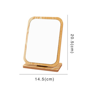 Modern Art <strong>Deco</strong> Single Side Folding Dressing <strong>Mirror</strong> Portable Wooden Frame Handmade Tabletop Makeup <strong>Mirror</strong> Students Wedding - Product Image 1