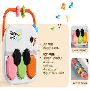 MILI, juego de juguetes educativos multifuncionales para bebés, instrumento de iluminación musical, sonajero ligero, funciona con batería, estilo de Piano Handbell - Product Image 3