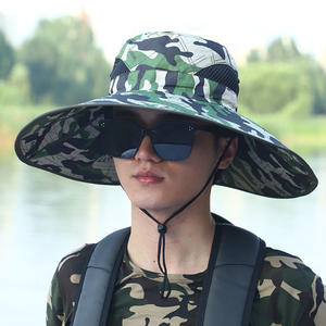 Chapeau de pêcheur camouflage LIER à large bord, respirant, protection UV, chapeau de soleil d'extérieur pour hommes et femmes, pêche, randonnée - Product Image 4