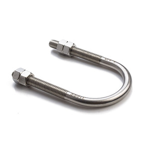 Grado 4.8/8.8/10.9 a forma di U <span class=keywords><strong>bullone</strong></span> e dado in acciaio inox U bulloni quadrati testa esagonale in carbonio bulloni e dadi di ancoraggio <span class=keywords><strong>dimensioni</strong></span> M6 M8 M10 <span class=keywords><strong>M12</strong></span> - Product Image 3