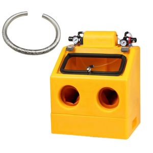 Mini cabine de sablage manuelle contrôlée par PLC, équipement professionnel de polissage et de nettoyage alcalin pour métaux, facile à utiliser - Product Image 2