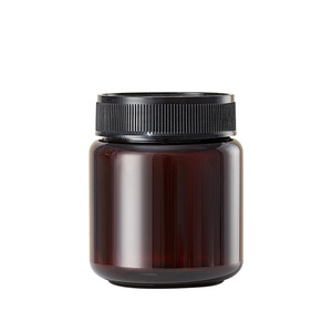 En stock 250g <span class=keywords><strong>500g</strong></span> <span class=keywords><strong>Pot</strong></span> carré en PET brun foncé à large ouverture Contenant en plastique pour <span class=keywords><strong>miel</strong></span> avec bouchon inviolable pour emballage <span class=keywords><strong>de</strong></span> bonbons - Product Image 1