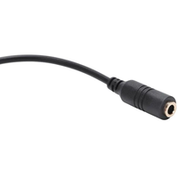 Adaptateur Jack Audio Noir de Haute Qualité pour Ordinateur, Câble Convertisseur Auxiliaire pour Casque – Vente en Gros