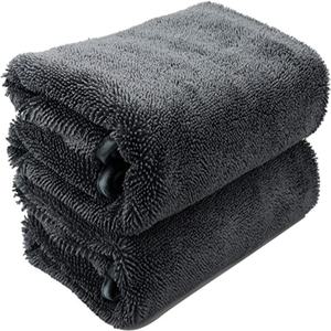 600gsm 40*40cm logotipo personalizado secado de coches toallas de bucle trenzado coreano paño de microfibra Toalla de limpieza de lavado de coches - Product Image 1