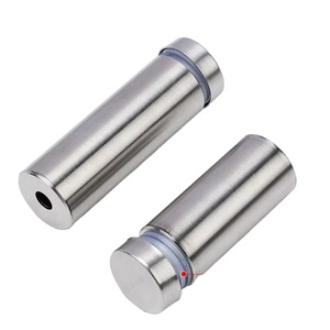 Connecteurs de support d'étagère en acier inoxydable argenté, modernes et simples, pour verre acrylique, installation facile, conception durable - Product Image 1
