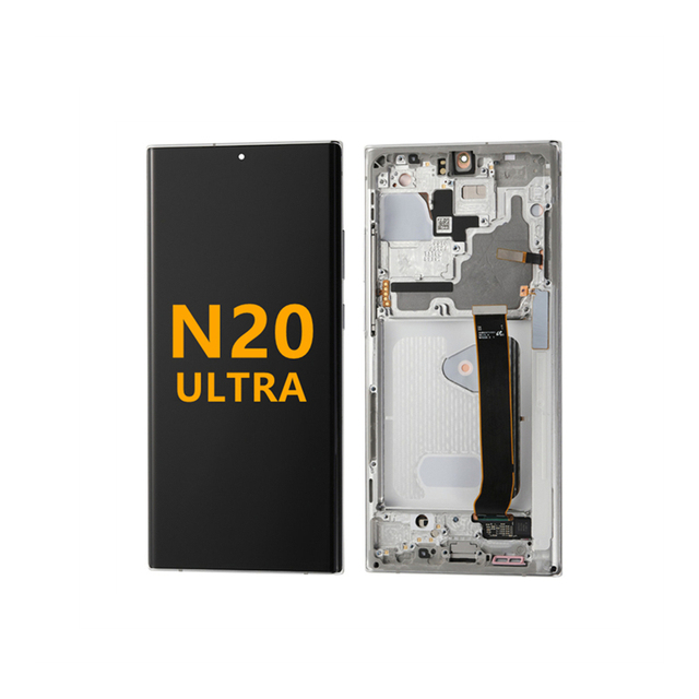 Original Mobile Phone LCD Screen Display With Frame for Samsung Note 20 Ultra Lcd Complete