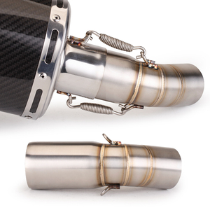 Tuyau de raccordement intermédiaire en acier inoxydable pour échappement de moto Benelli Leoncino 500 BJ500, compatible avec silencieux de 51 mm - Product Image 4
