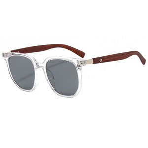 Gafas <span class=keywords><strong>de</strong></span> sol con montura cuadrada <span class=keywords><strong>de</strong></span> grano <span class=keywords><strong>de</strong></span> madera para hombre y mujer, Material acrílico <span class=keywords><strong>de</strong></span> PC <span class=keywords><strong>de</strong></span> color caramelo para fotografía <span class=keywords><strong>de</strong></span> <span class=keywords><strong>calle</strong></span> al aire libre - Product Image 2