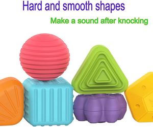 Jouet de tri Montessori pour bébé de 1 an, cube coloré et 6 jouets sensoriels multi-formes pour le développement de la motricité fine - Product Image 5