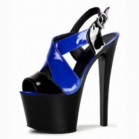 Sandales à talons hauts sexy fétichistes de 17 cm, plateforme de pole dance, talons aiguilles, podium de mode, danseuse exotique, couleur, talons hauts d'été, grandes sandales pour femmes